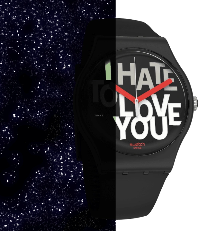 Swatch,Originals 41mm,41mm,Plastic,Black,Closed,SUOB185