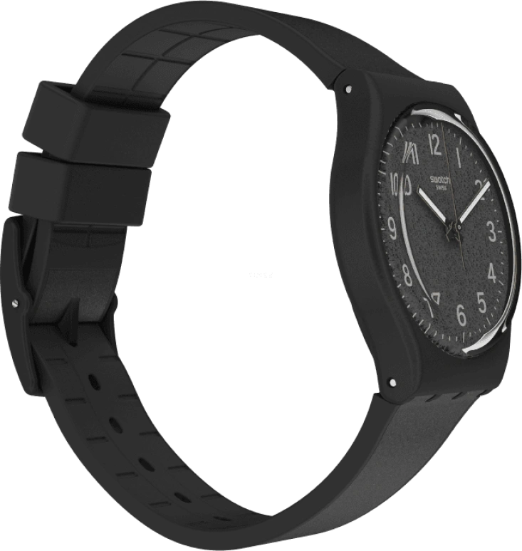 Swatch,Originals 34mm,34mm,Plastic,Black,GB326