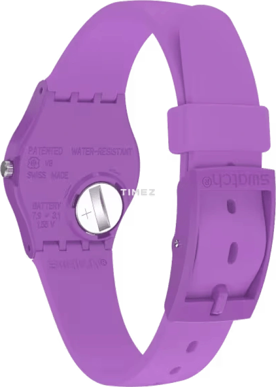Swatch,Originals 25mm,25mm,Plastic,Purple,Quartz,Tonneau,LV115C