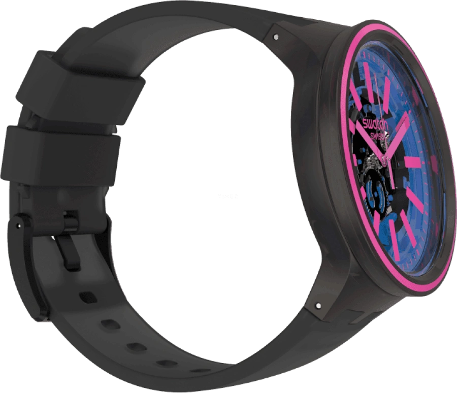 Swatch,THE BOLD 47mm,47mm,Plastic,Blue,SO27B111