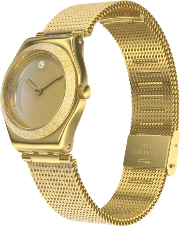 Swatch,IRONY 25x28.70mm,25x28.70mm,Gold,YSG167M