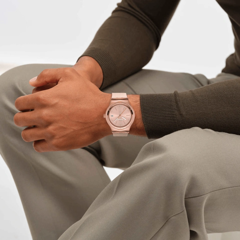 Swatch,IRONY 42mm,42mm,Stainless Steel,Pink,Automatic,Day,90hours,YIG402