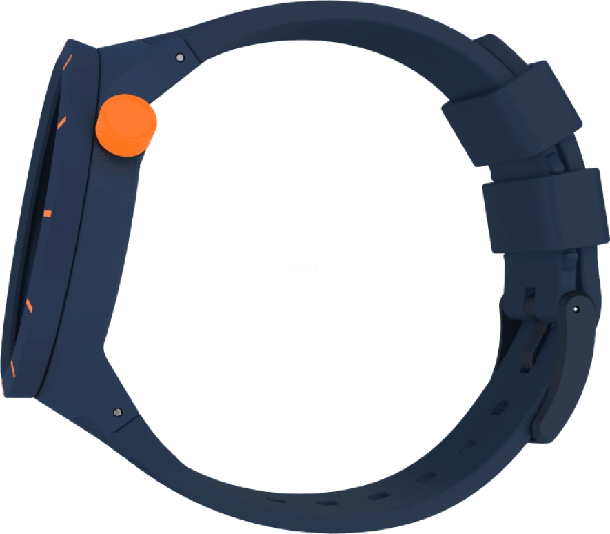 Swatch,THE BOLD 47mm,47mm,Plastic,Blue,Closed,SO27N110