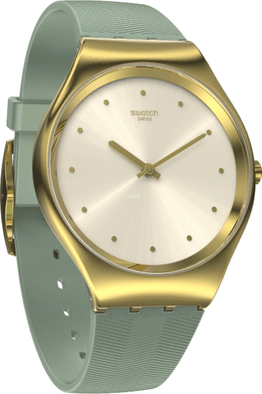 Swatch,SKIN 38mm,38mm,Gold,Closed,SYXG113