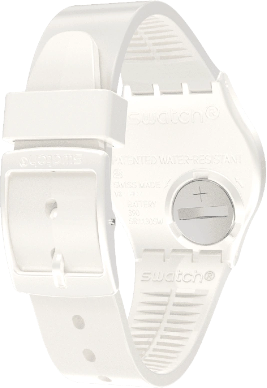 Swatch,Other 34mm,34mm,Plastic,White,Sapphire,Crystal Glass,GZ711