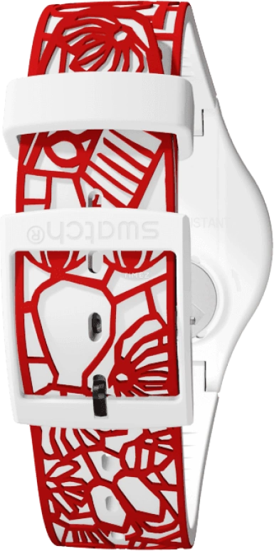 Swatch,Originals 41mm,41mm,Plastic,White,Closed,SUOZ259C