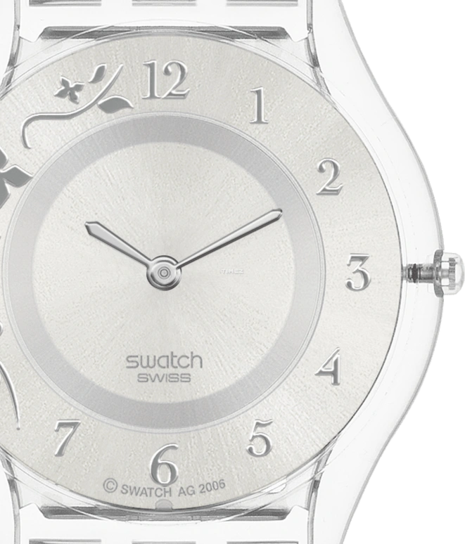 Swatch,CLASSIC 34mm,34mm,Plastic,Silver,Quartz,Round,SFK300G