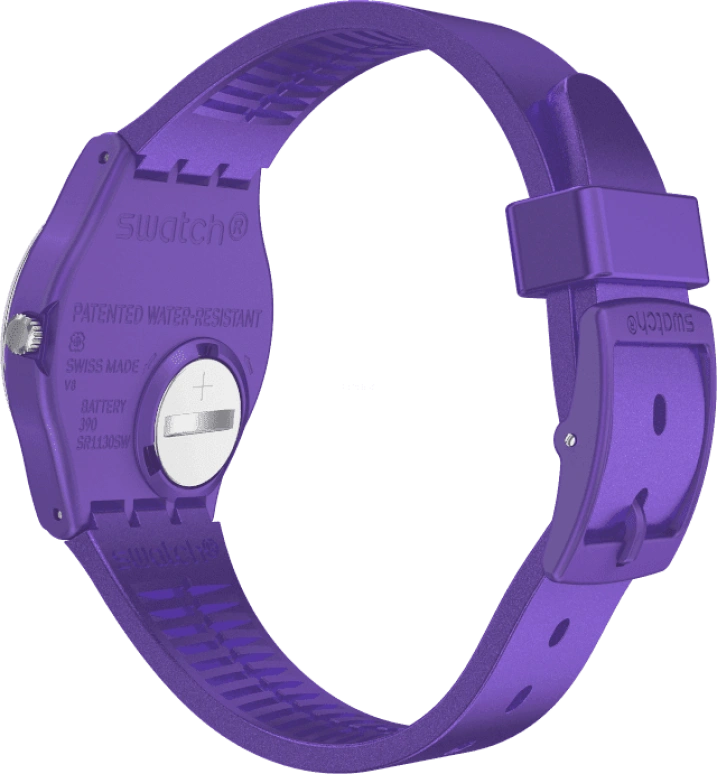 Swatch,Originals 34mm,34mm,Plastic,Purple,GV402