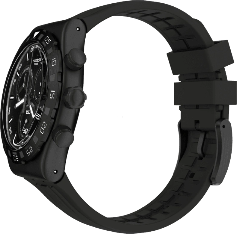 Swatch,IRONY 43x49mm,43x49mm,Black,YVB409