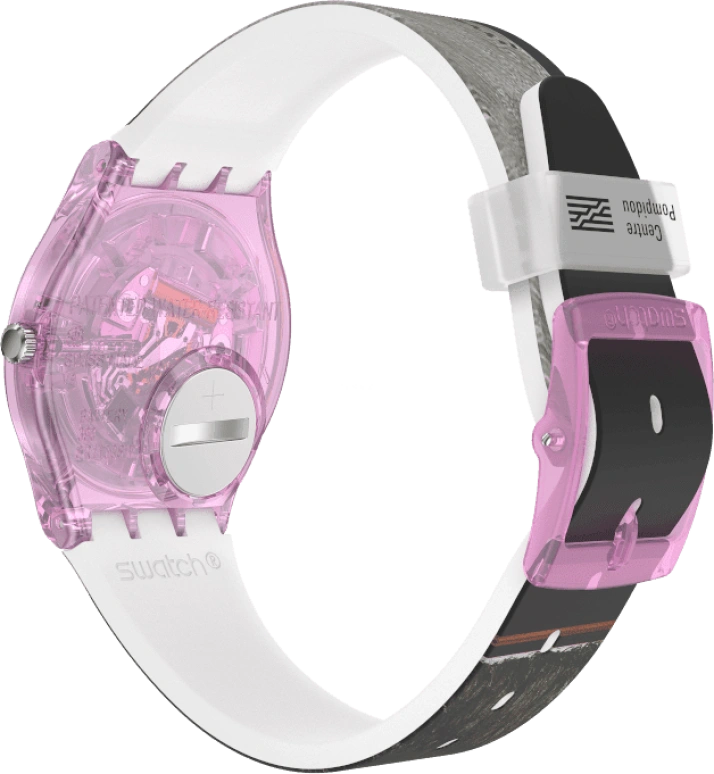 Swatch,Originals 34mm,34mm,Plastic,Multi-Color,Quartz,Sapphire,Crystal Glass,Round,GZ356
