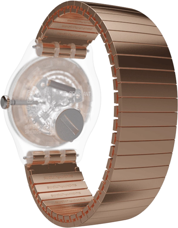 Swatch,Originals 41mm,41mm,Plastic,Gold,SUOK707