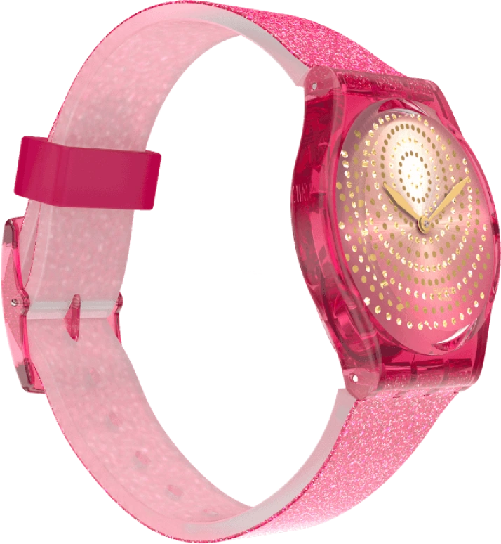 Swatch,Originals 34mm,34mm,Plastic,Pink,Sapphire,Crystal Glass,GP169