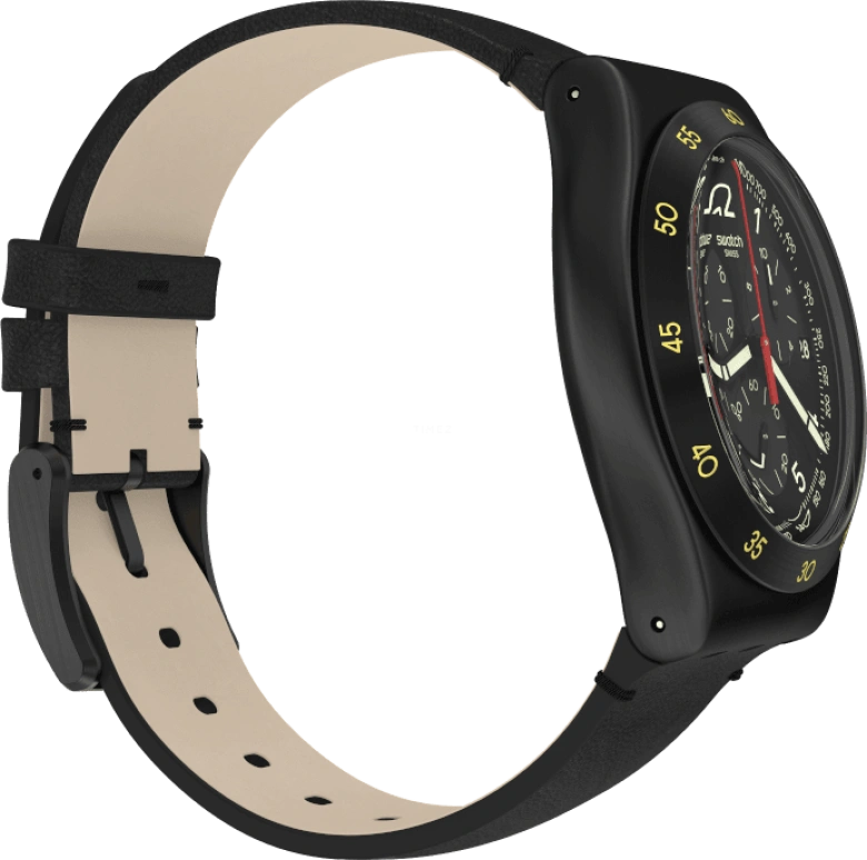 Swatch,IRONY 43x49mm,43x49mm,Black,YVB410