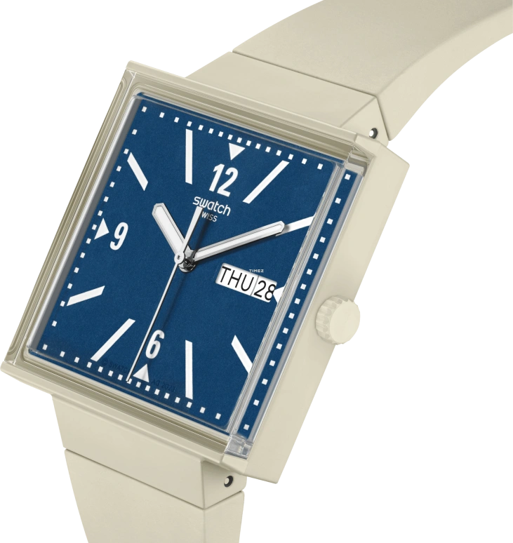 Swatch,Originals 33.25mm,33.25mm,Bioceramic,Blue,Quartz,Date,Day,SO34T700