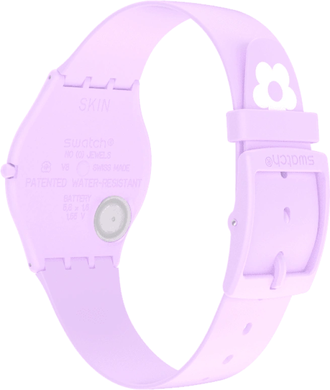 Swatch,SKIN 34mm,34mm,Ceramic,Multi-Color,Quartz,Round,Pink,SS09V101