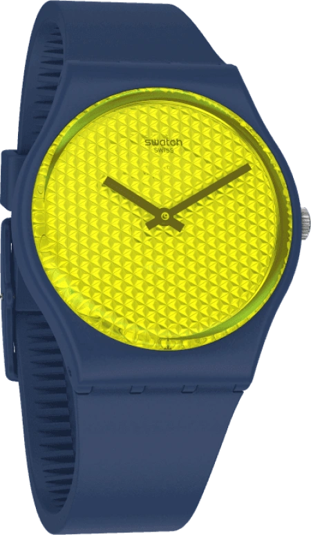 Swatch,Originals 34mm,34mm,Plastic,Yellow,GN266