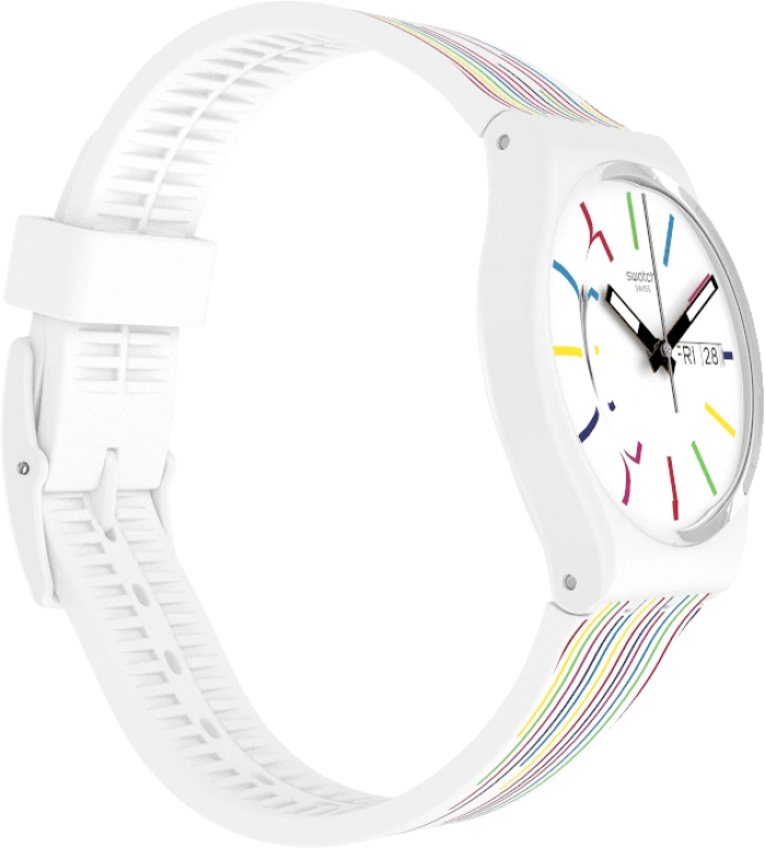 Swatch,Originals 34mm,34mm,Plastic,White,Closed,GW712