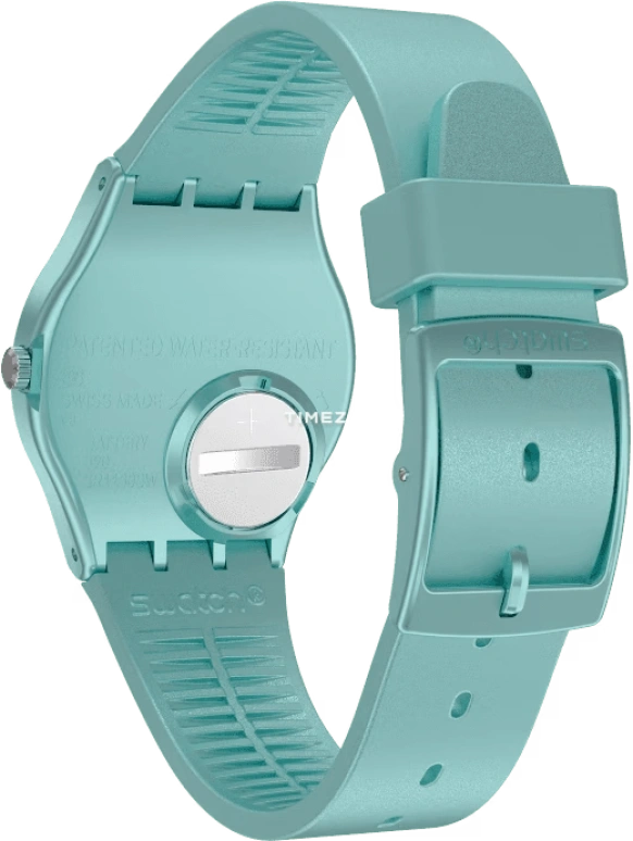 Swatch,Originals 34mm,34mm,Plastic,Blue,Quartz,Tonneau,GS160