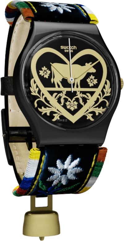 Swatch,Originals 34mm,34mm,Plastic,Black,GB285