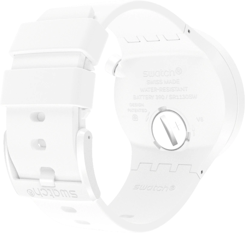 Swatch,THE BOLD 47mm,47mm,Plastic,White,SO27Z106