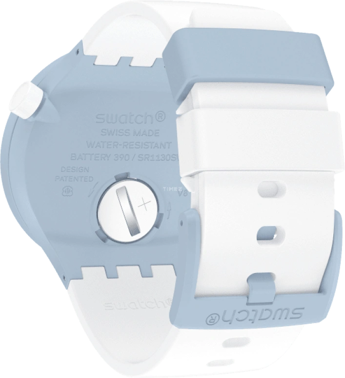 Swatch,THE BOLD 47mm,47mm,Bioceramic,Ceramic,White,SB03N101