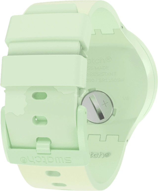 Swatch,THE BOLD 47mm,47mm,Bioceramic,Ceramic,Green,Quartz,Sapphire,Crystal Glass,Round,SB03G100