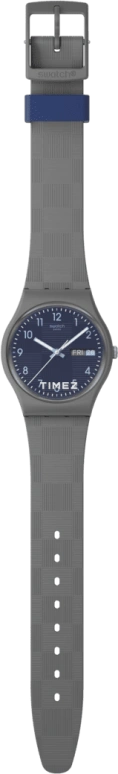 Swatch,Originals 34mm,34mm,Bio-sourced,Blue,Quartz,Date,Day,SO28M701