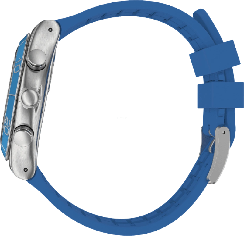 Swatch,IRONY 43mm,43mm,Stainless Steel,Black,Silver,Blue,Minutes,YVS485