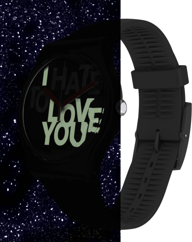 Swatch,Originals 41mm,41mm,Plastic,Black,Closed,SUOB185