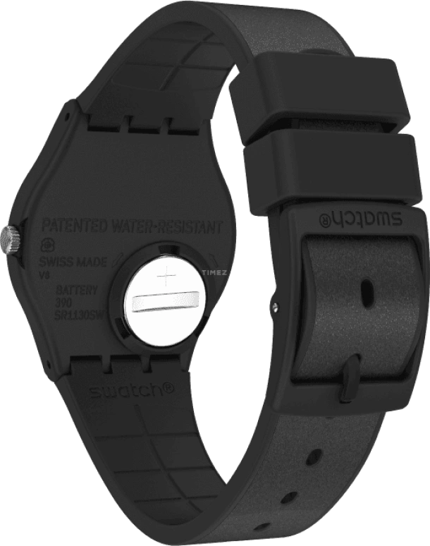 Swatch,Originals 34mm,34mm,Plastic,Black,GB326