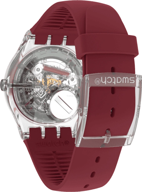 Swatch,Originals 41mm,41mm,Plastic,Pink,Sapphire,Crystal Glass,SUOK717
