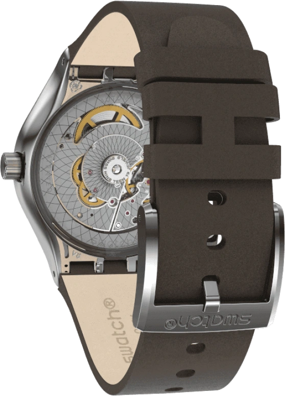 Swatch,IRONY 42mm,42mm,Blue,Open,YIZ405
