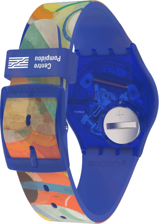 Swatch,Originals 34mm,34mm,Plastic,Multi-Color,Quartz,Sapphire,Crystal Glass,Round,GZ712