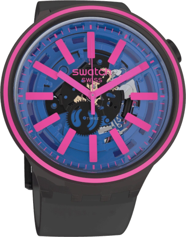 Swatch,THE BOLD 47mm,47mm,Plastic,Blue,SO27B111