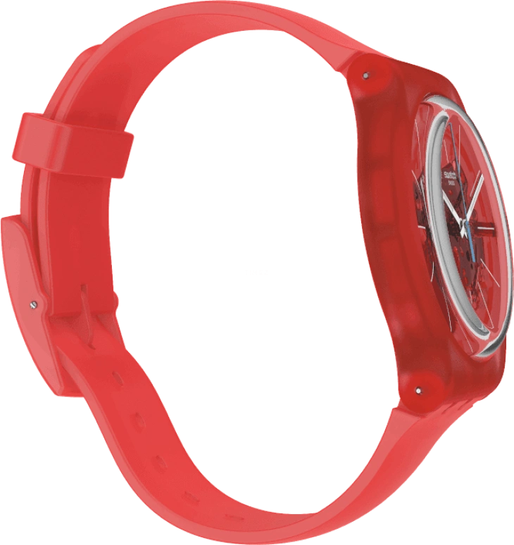 Swatch,Originals 41mm,41mm,Plastic,Red,SUOO105
