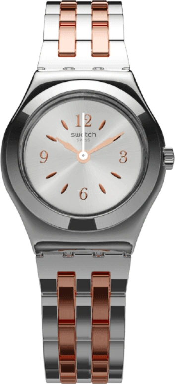 Swatch,IRONY 25mm,25mm,Stainless Steel,Grey,Quartz,Round,Silver,YSS308G