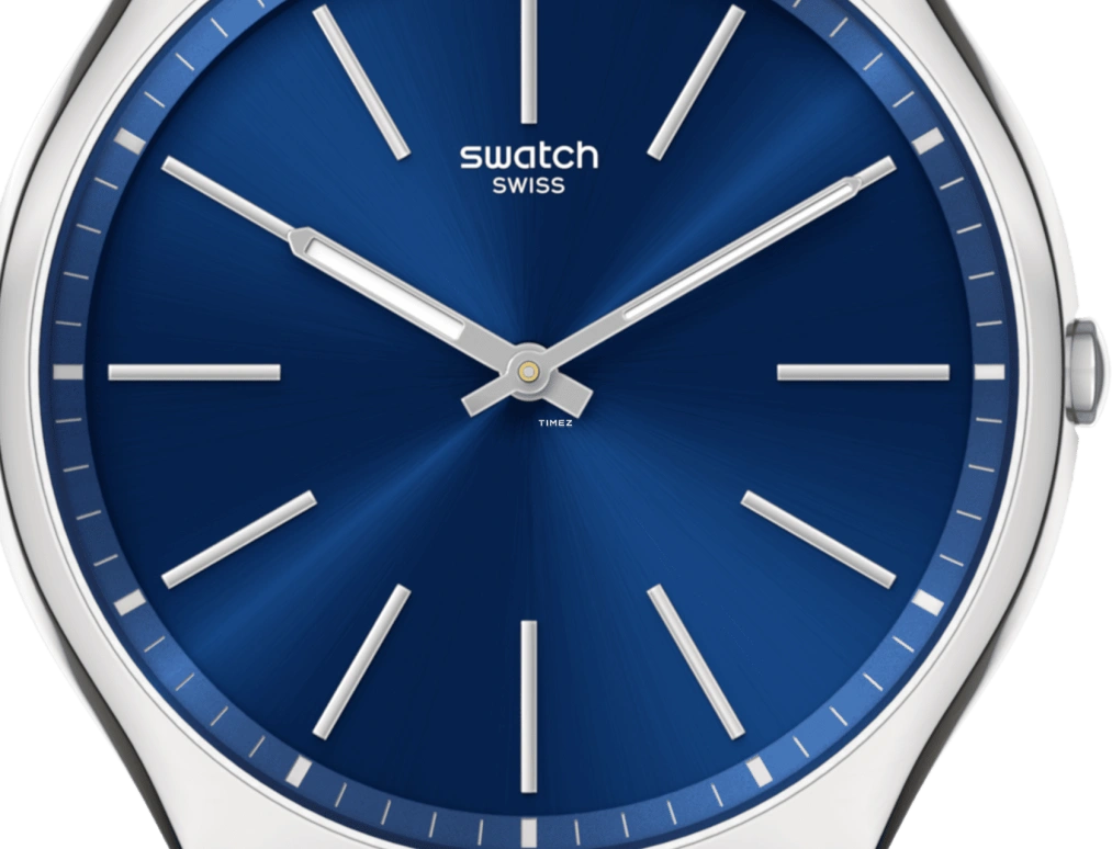 Swatch,Other 42mm,42mm,Stainless Steel,Blue,Quartz,Sapphire,Crystal Glass,Round,SS07S125