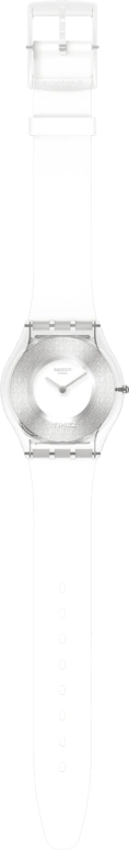 Swatch,Other 34mm,34mm,Bio-sourced,White,Silver,Quartz,Sapphire,Crystal Glass,Round,SS08K108