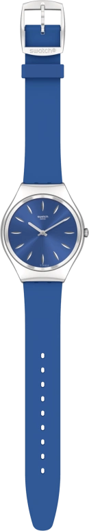 Swatch,SKIN 38mm,38mm,Blue,Sapphire,Crystal Glass,SYXS132