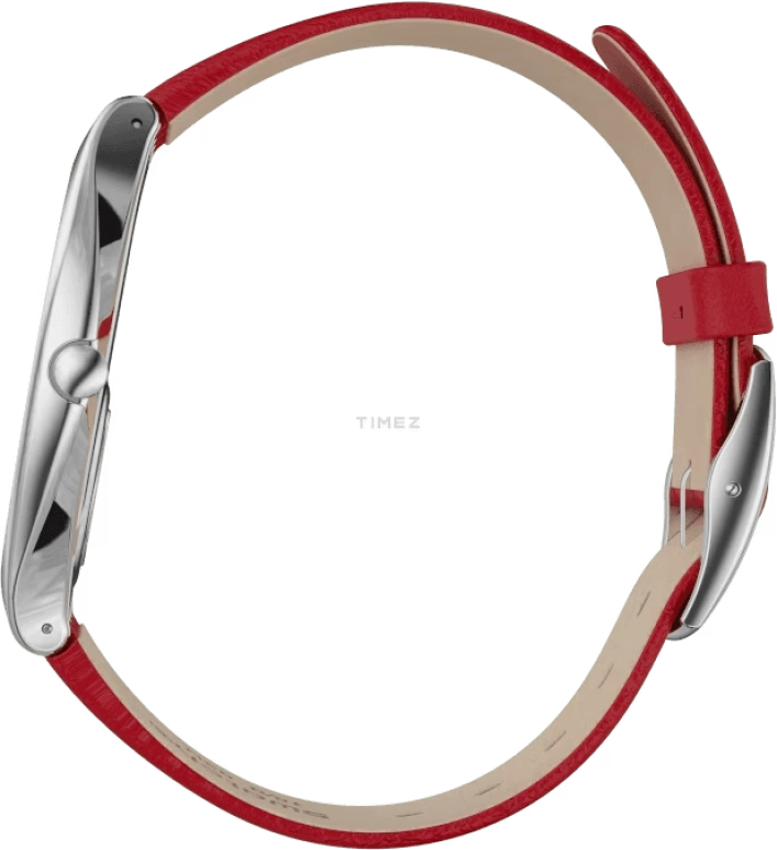 Swatch,SKIN 38mm,38mm,Stainless Steel,Red,Quartz,Tonneau,Silver,SYXS119