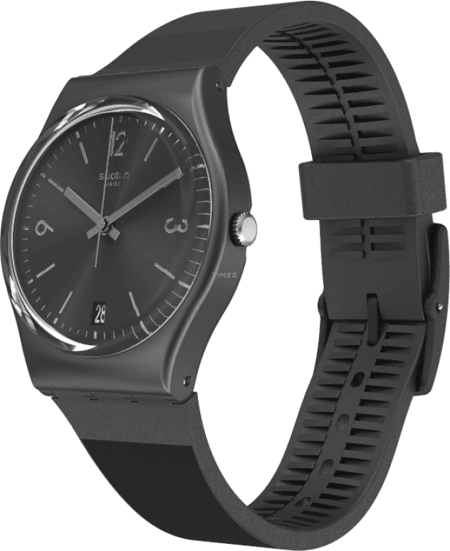 Swatch,Originals 34mm,34mm,Plastic,Black,Quartz,Round,GB430