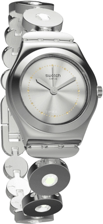 Swatch,IRONY 25mm,25mm,Stainless Steel,Silver,Grey,Quartz,Round,Silver,YSS317G