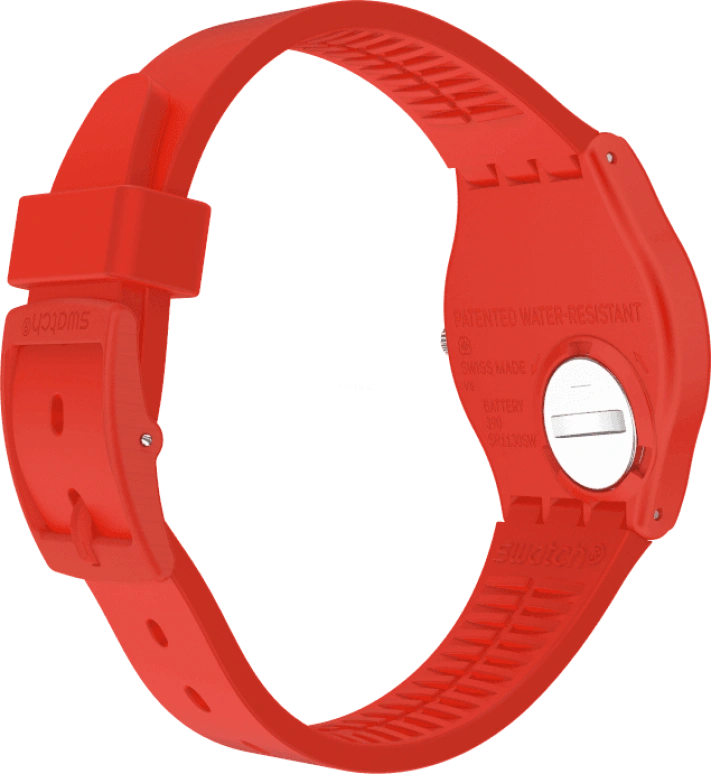 Swatch,Originals 34mm,34mm,Plastic,Red,GR183