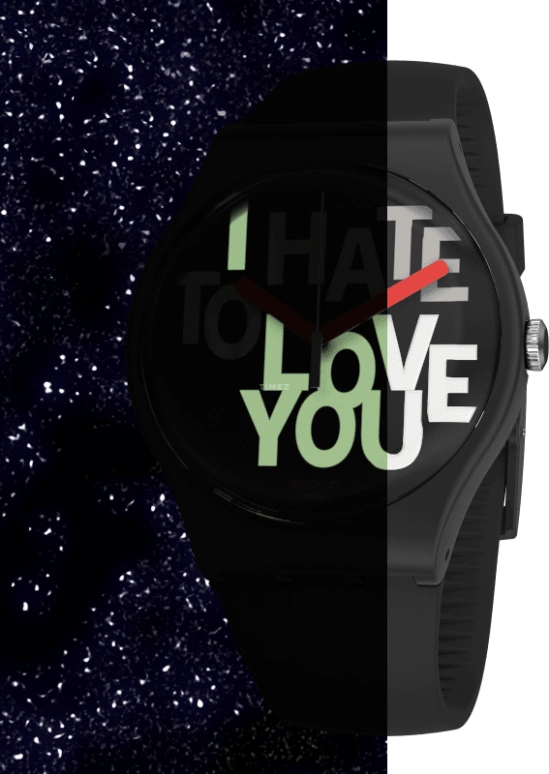 Swatch,Originals 41mm,41mm,Plastic,Black,Closed,SUOB185