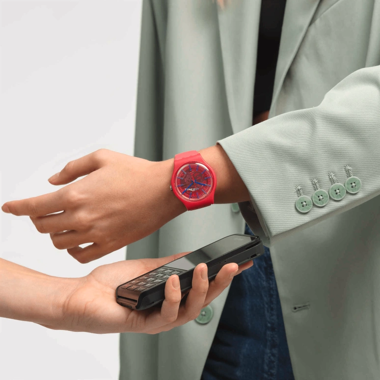 Swatch,Other 41mm,41mm,Bio-sourced,Red,Quartz,Sapphire,Crystal Glass,Round,SO29R107,SO29R107-5300