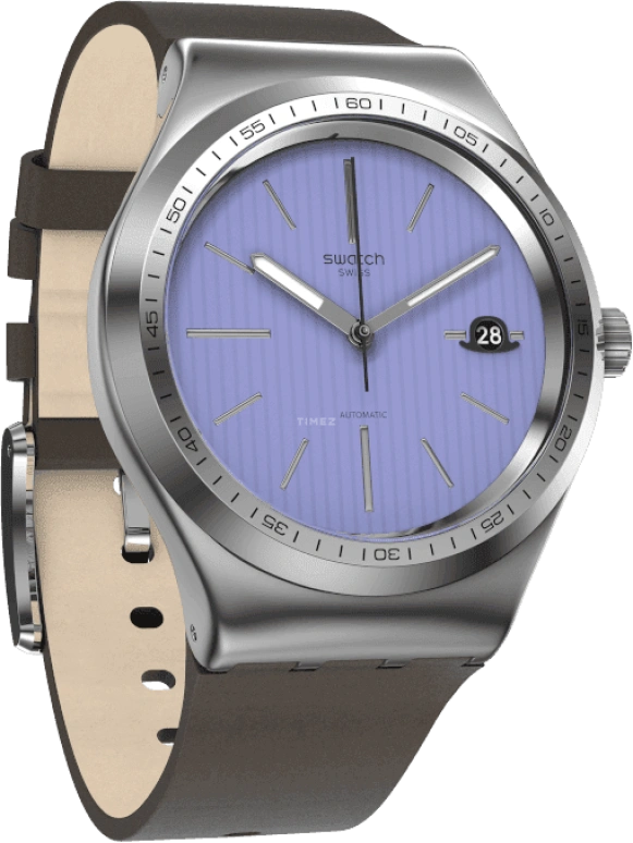 Swatch,IRONY 42mm,42mm,Blue,Open,YIZ405
