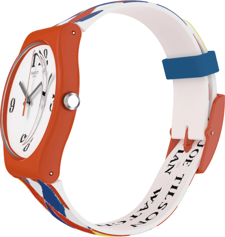 Swatch,Originals 41mm,41mm,Plastic,White,Sapphire,Crystal Glass,SUOZ312S