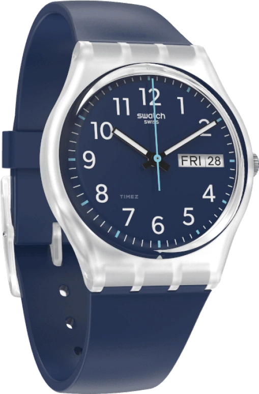 Swatch,Originals 34mm,34mm,Blue,Open,GE725