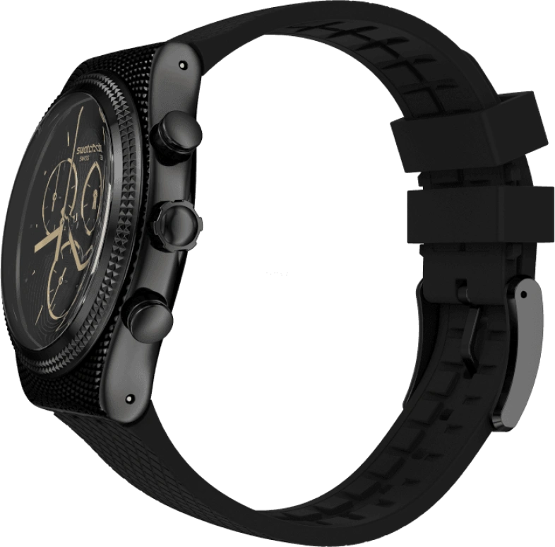 Swatch,IRONY 43x49mm,43x49mm,Black,YVB408