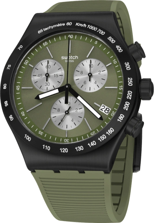 Swatch,IRONY 43x49mm,43x49mm,Green,YVB411
